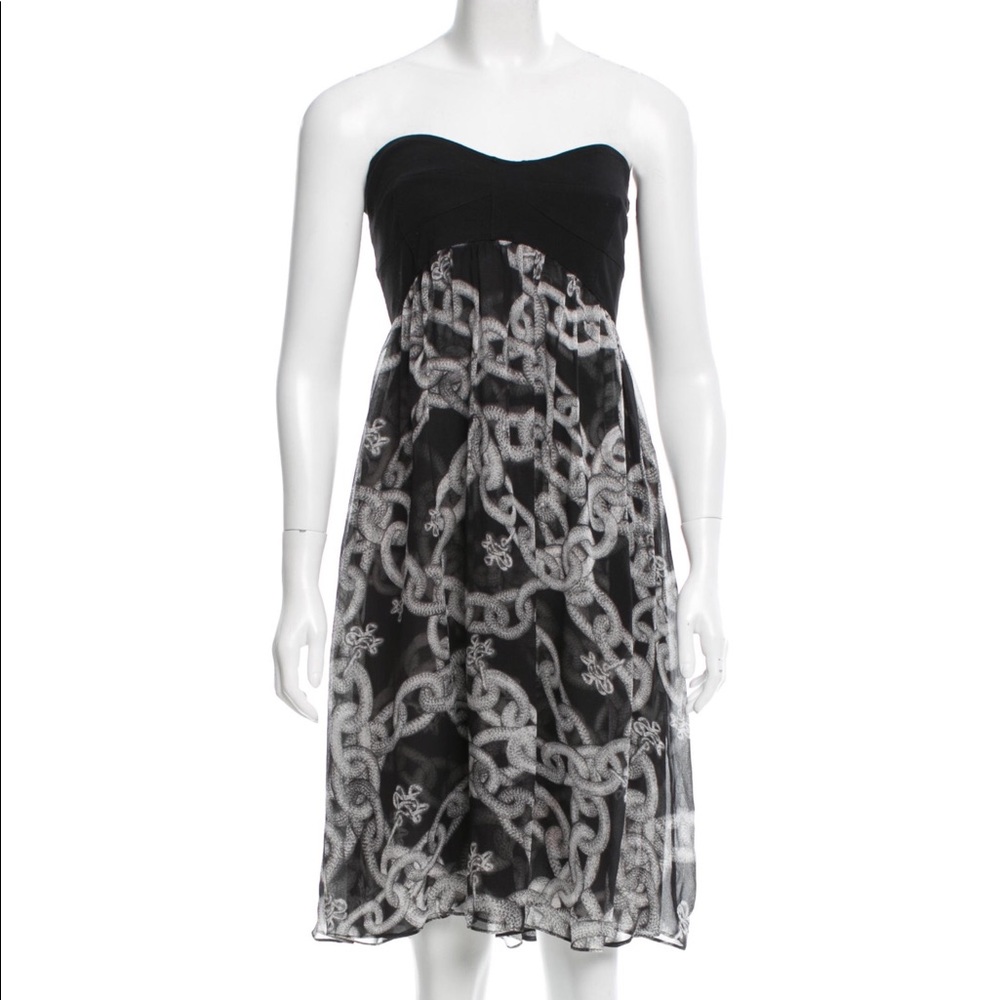 DVF Strapless Cocktail Dress