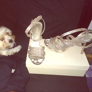 Nordstrom gold  shimmer high heels