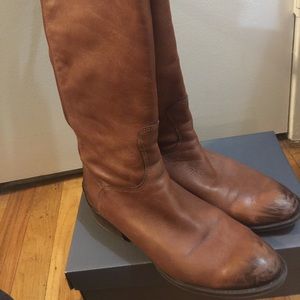 Sam Edelman brown leather boots