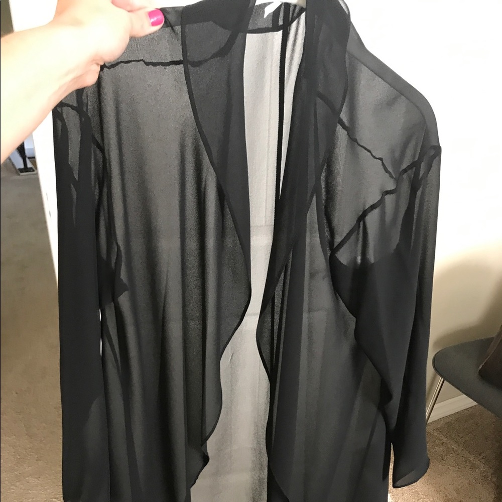 BCBG Hi-Lo sheer Kimono