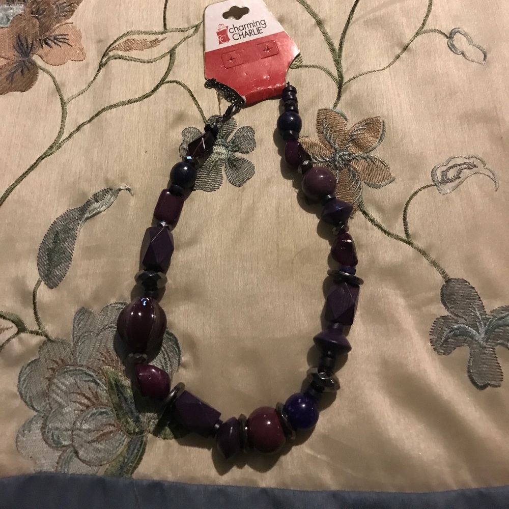 Charming Charlie Purple Necklace