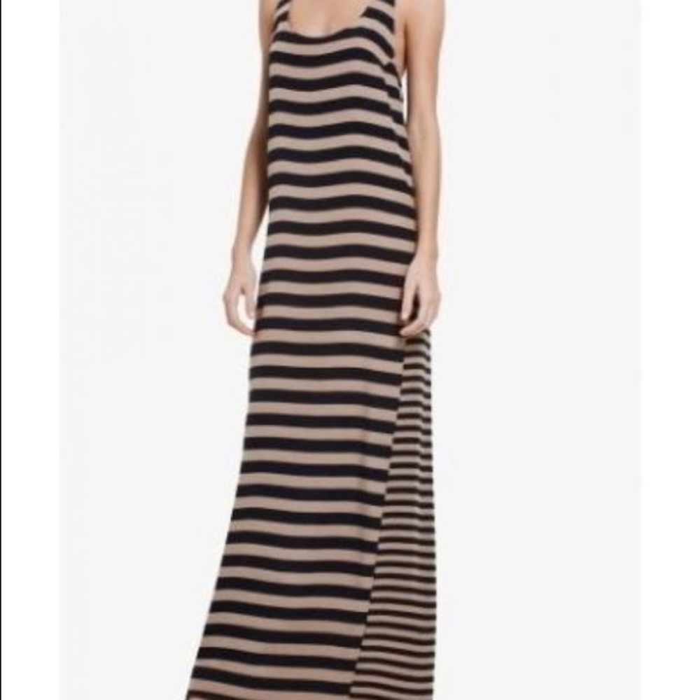 B.C.B.G. Sara Runway silk stripe maxi dress