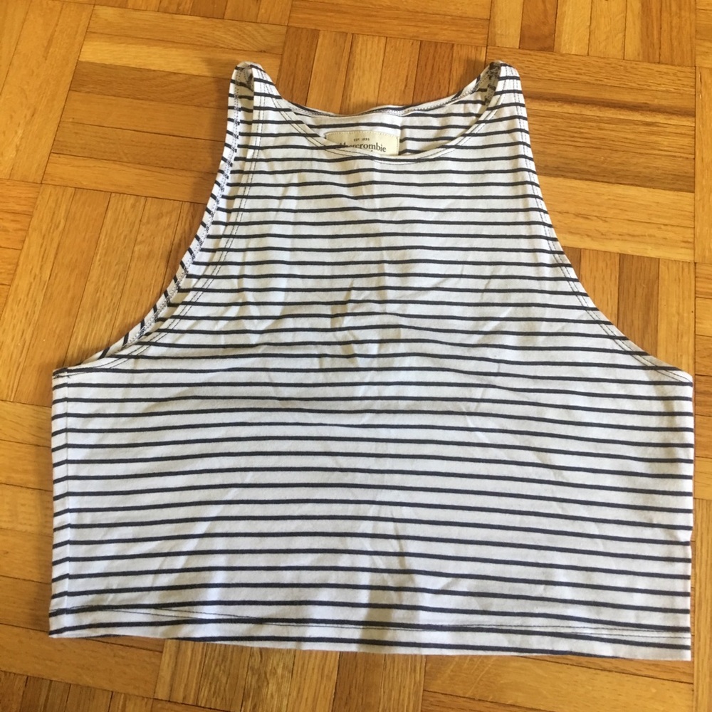 Abercrombie and Fitch Striped Crop Top