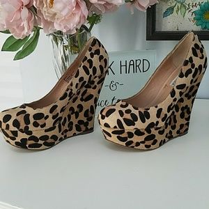 Steve Madden Pammy Cheetah Wedges