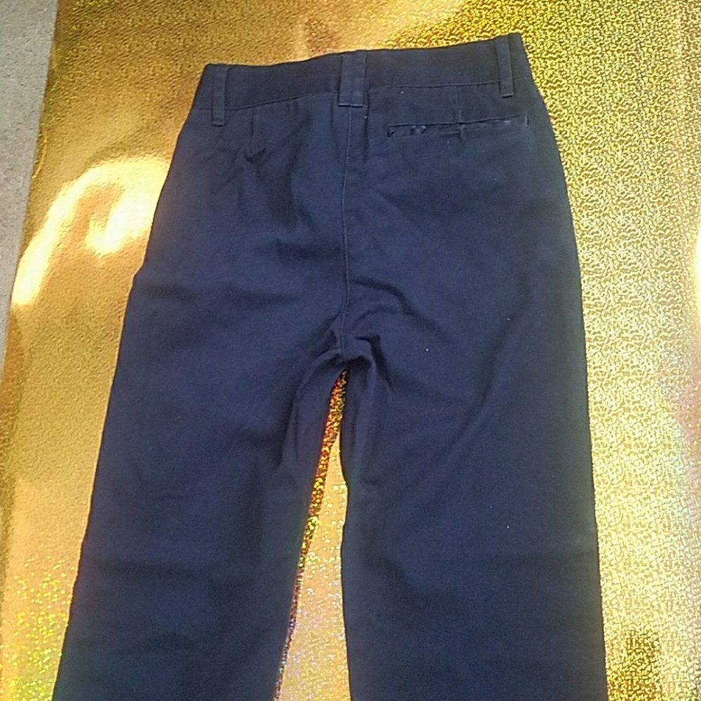Girls arrow navy pants