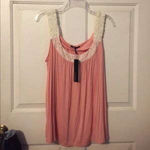 Daisy Fuentes XL Peach Tank Top NWT