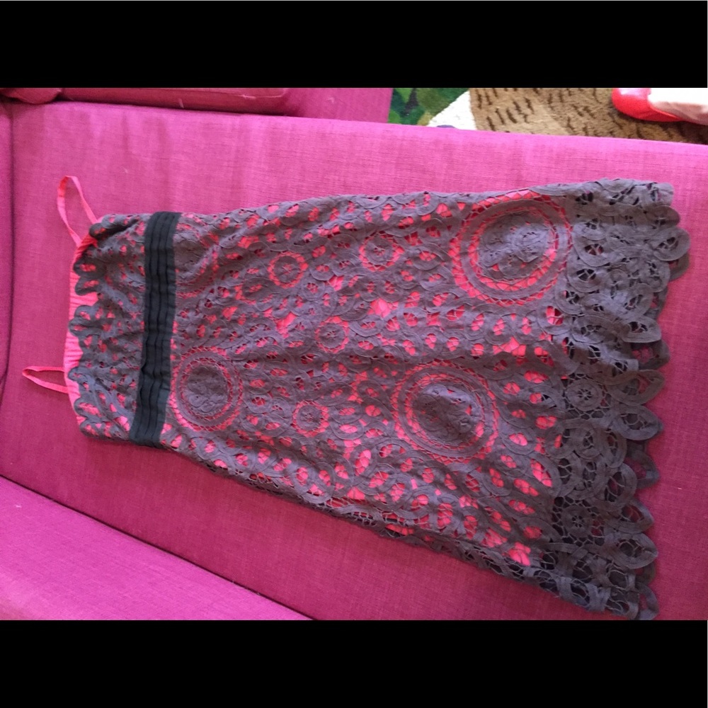 Strapless dress from Anthro brand Floreat