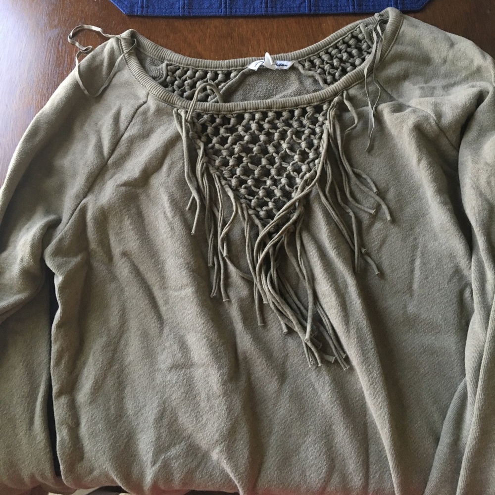 Fringed American Eagle sweatshirt
