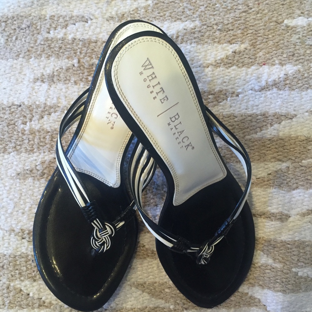 White House Black Market Kitten Heel Sandals