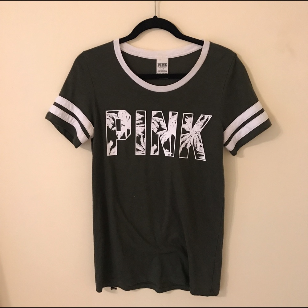 olive green PINK tshirt