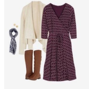 Gorgeous Maroon Wrap Dress