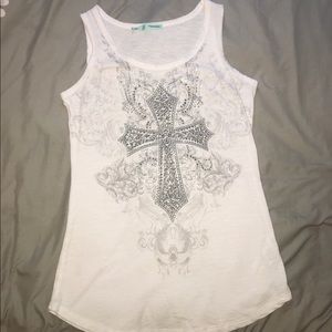 Beautiful Rhinestone detailed Tank