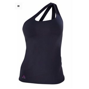 Affitnity Black one shoulder workout top
