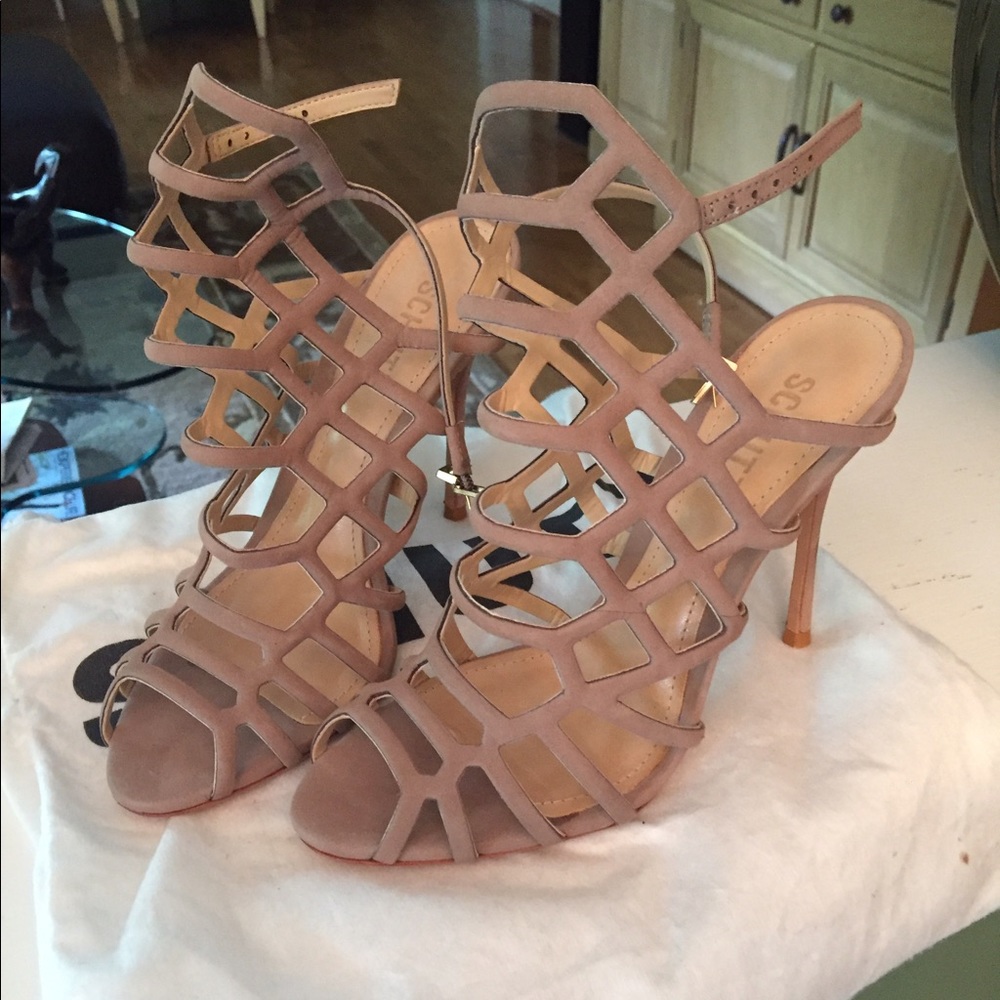 Schutz High Heel Strappy Sandal Size 7