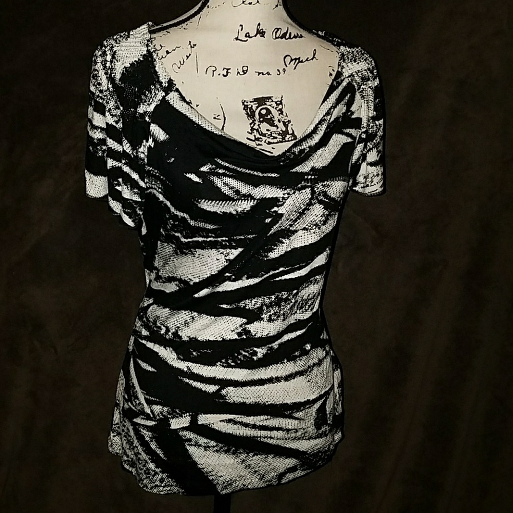 Gathered detail shoulder top