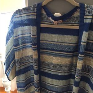 Pretty blue cardigan!