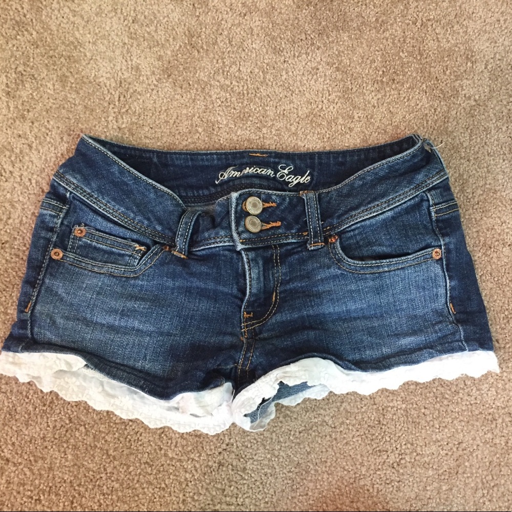 American eagle jean boho shorts