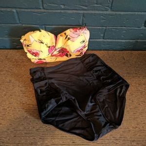 Never worn high-waisted swim suit