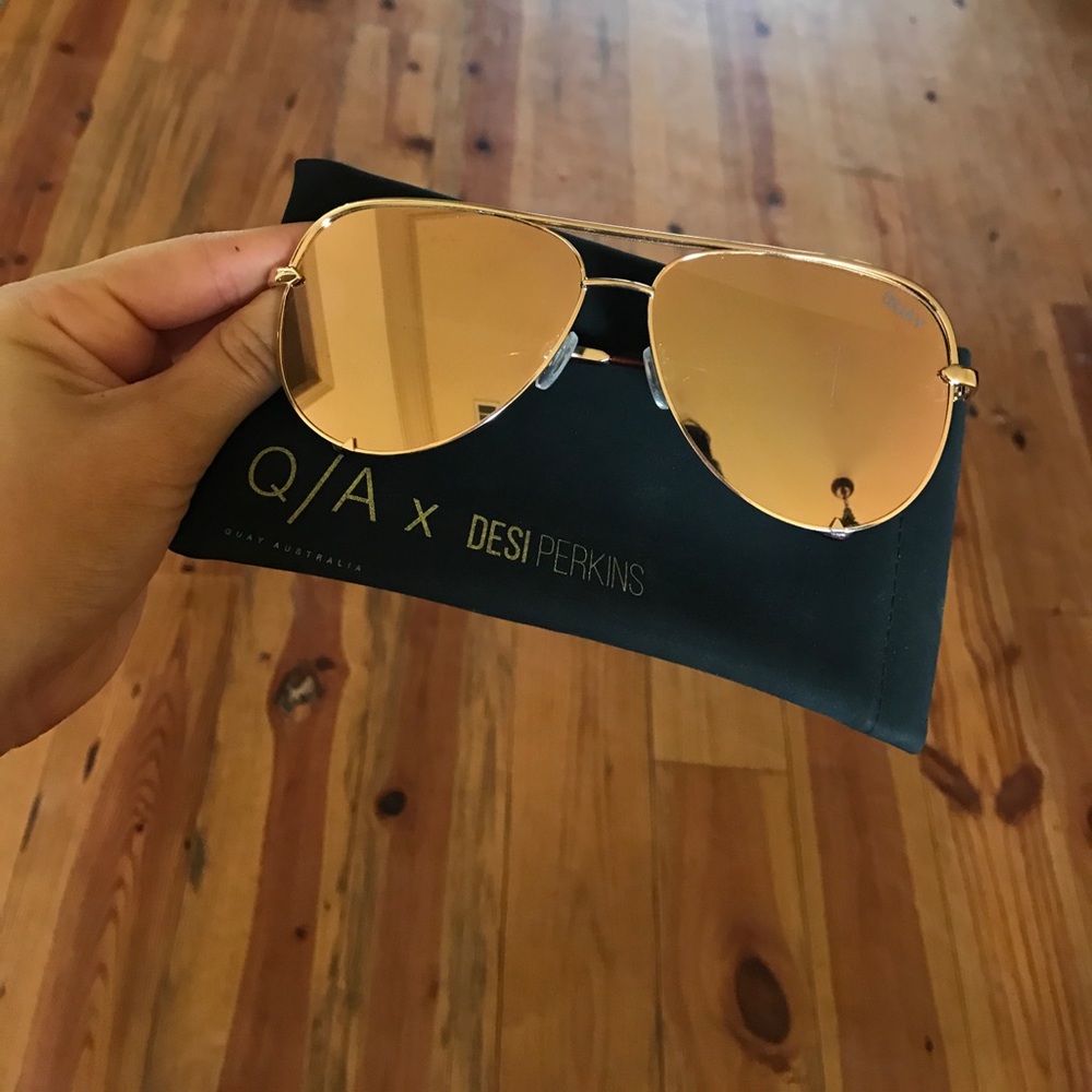 Gold High Key sunglasses