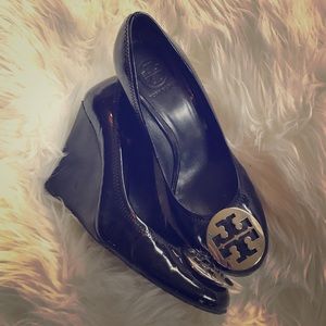 Tory Butch Patent Leather Wedges