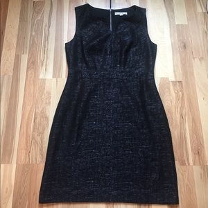 BLack loft sheath dress, size 12