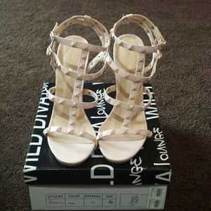 Wild Diva Blush Pumps Valentino Style Sandal