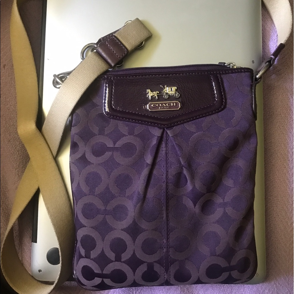 Coach purple cross body bag!