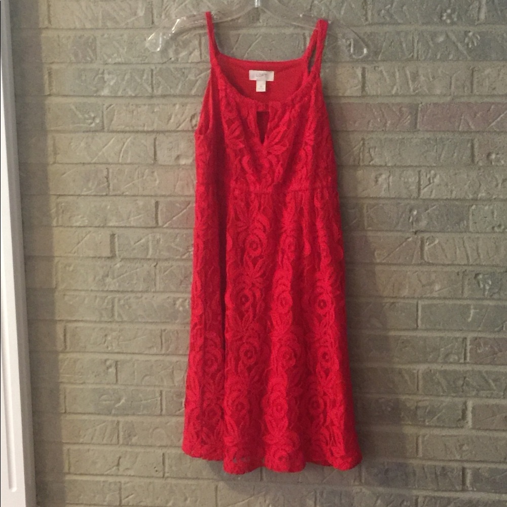 LOFT red dress