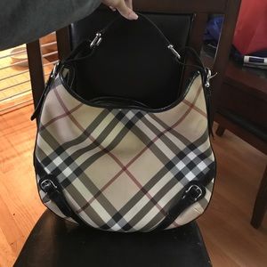 Burberry Nova Check Hobo Bag (100% Authentic)