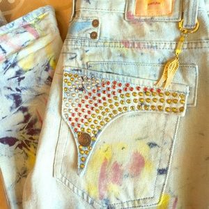 Robin Jeans - MultiColored Paint Splatter
