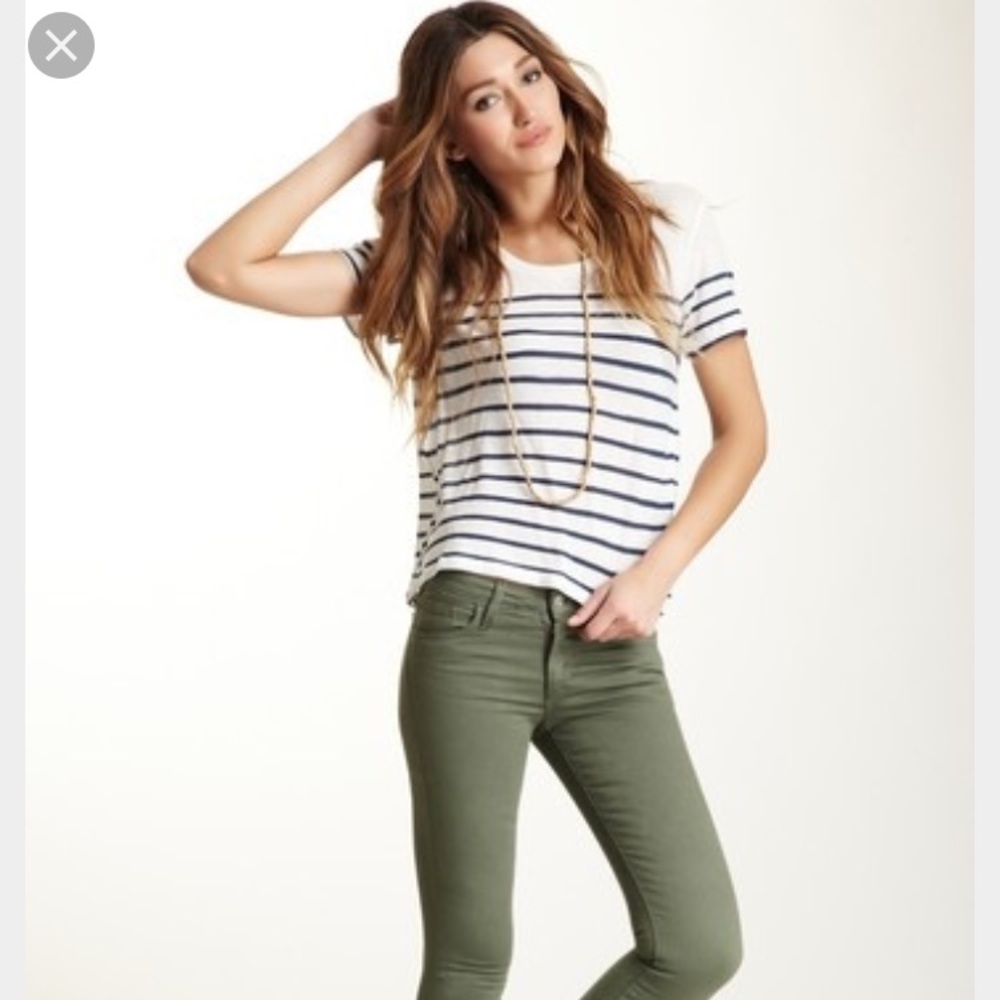 CK skinny jeggings in pale teal