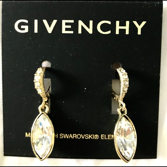 Givenchy Swarovski crystal drop earrings - Picture 1 of 4