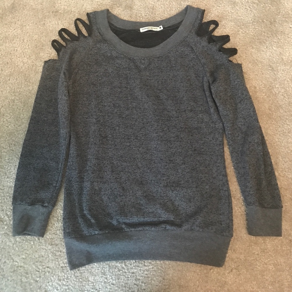 Shoulder Cut Out Sweater