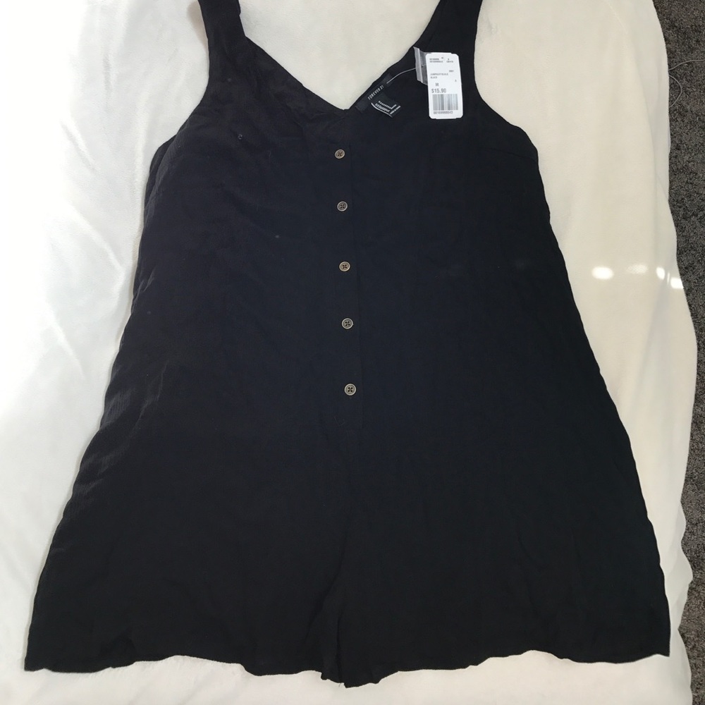 Black Forever 21 Romper NWT