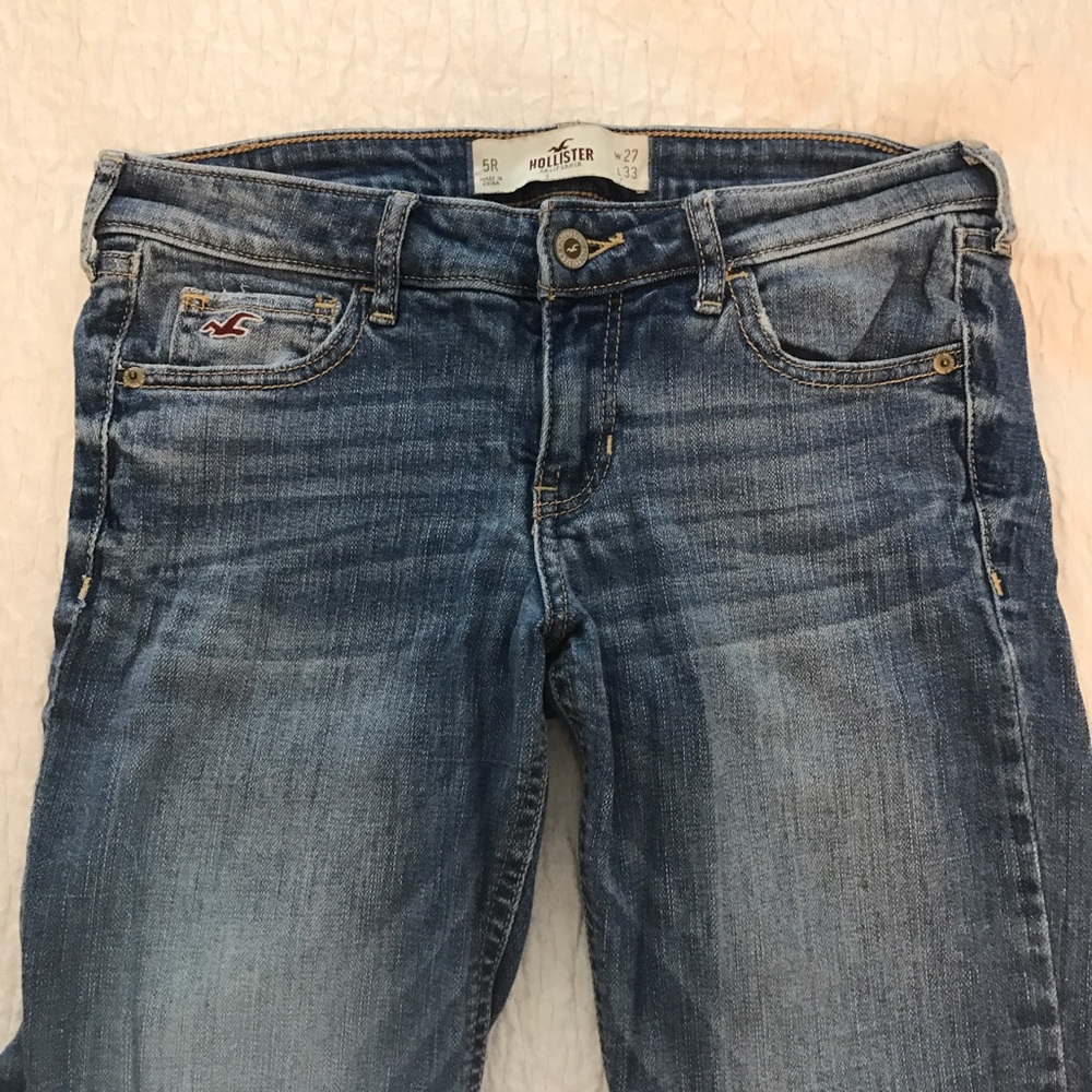 Hollister 5R jeans light wash straight leg