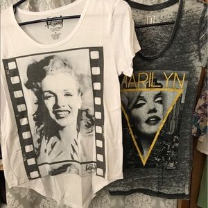 Two Marilyn Monroe tees