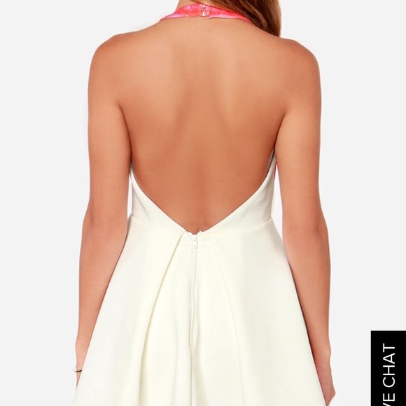 Keepsake white/floral mini dress - Picture 3 of 3