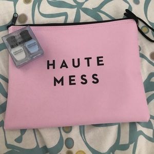 Milly zip pouch & Deborah Lippmann nail polish