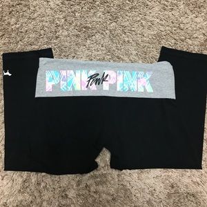 Victoria's Secret PINK crop yoga pants