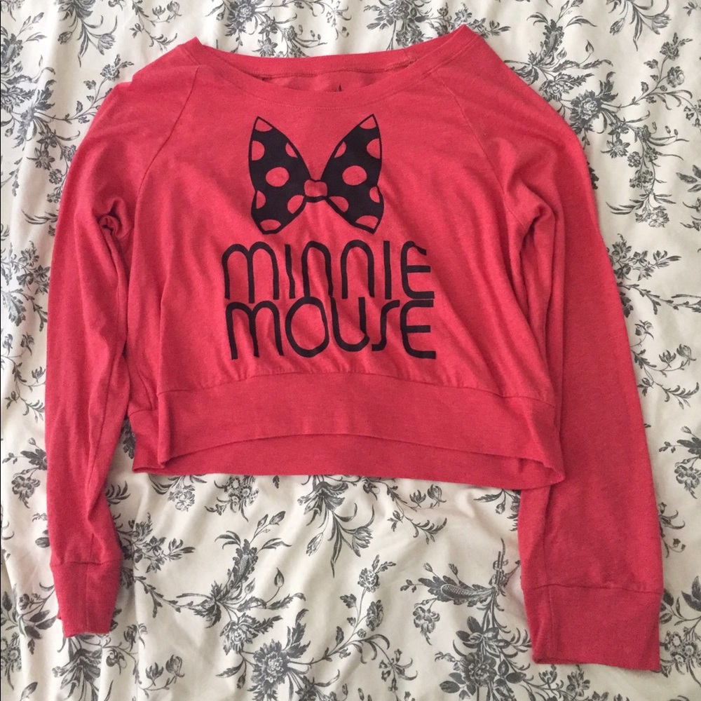 Minnie Mouse Cropped Sweatshirt
