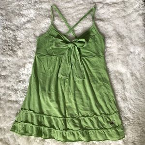 Hollister Babydoll top with criss-cross straps