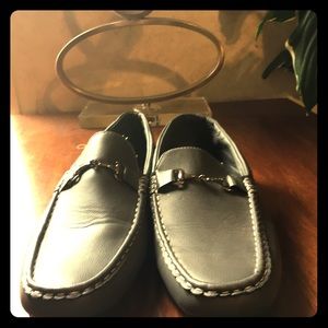 Grey loafers