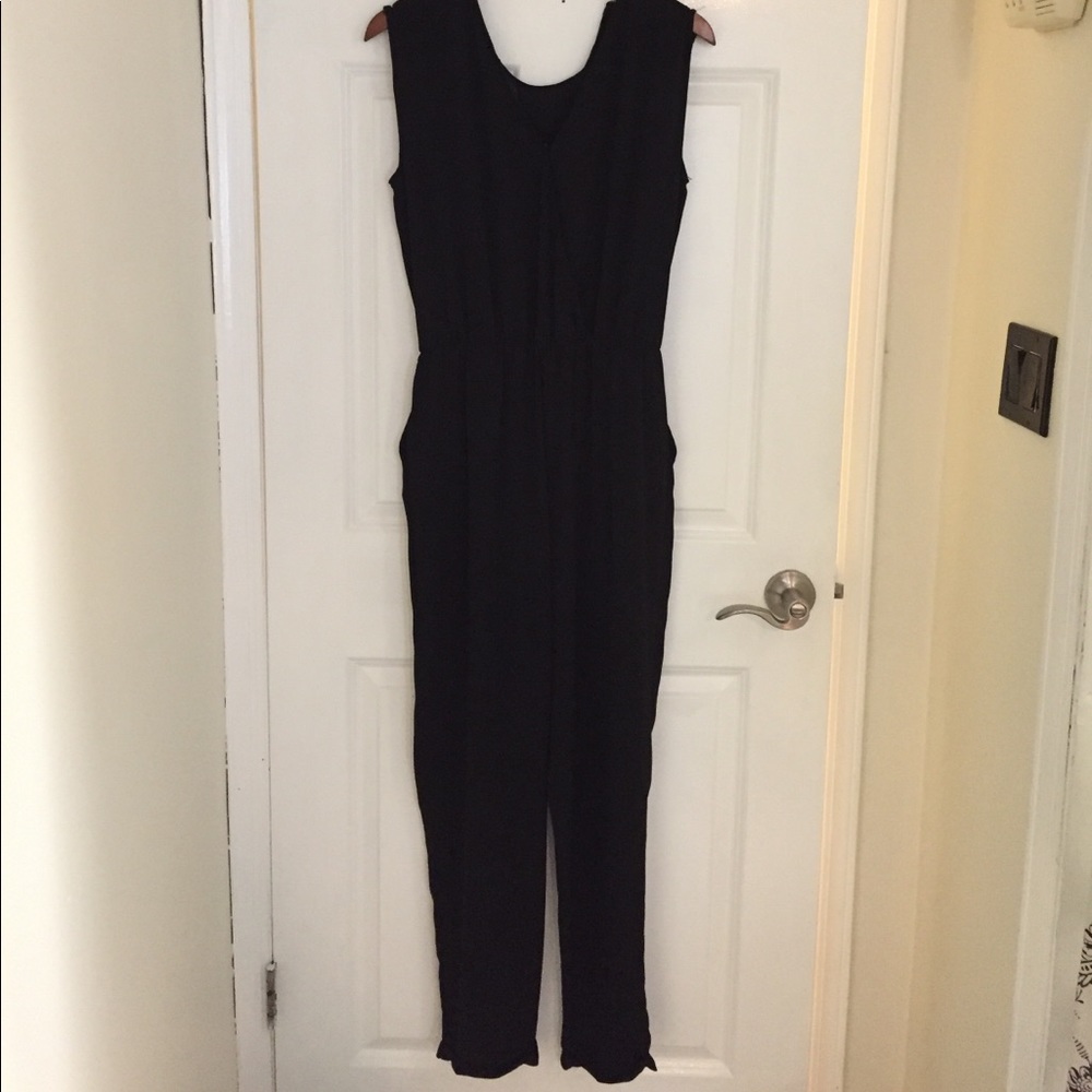 Zara Black Sleeveless Jumpsuit