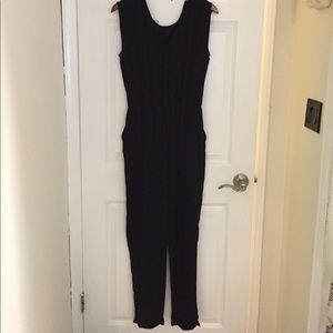 Zara Black Sleeveless Jumpsuit