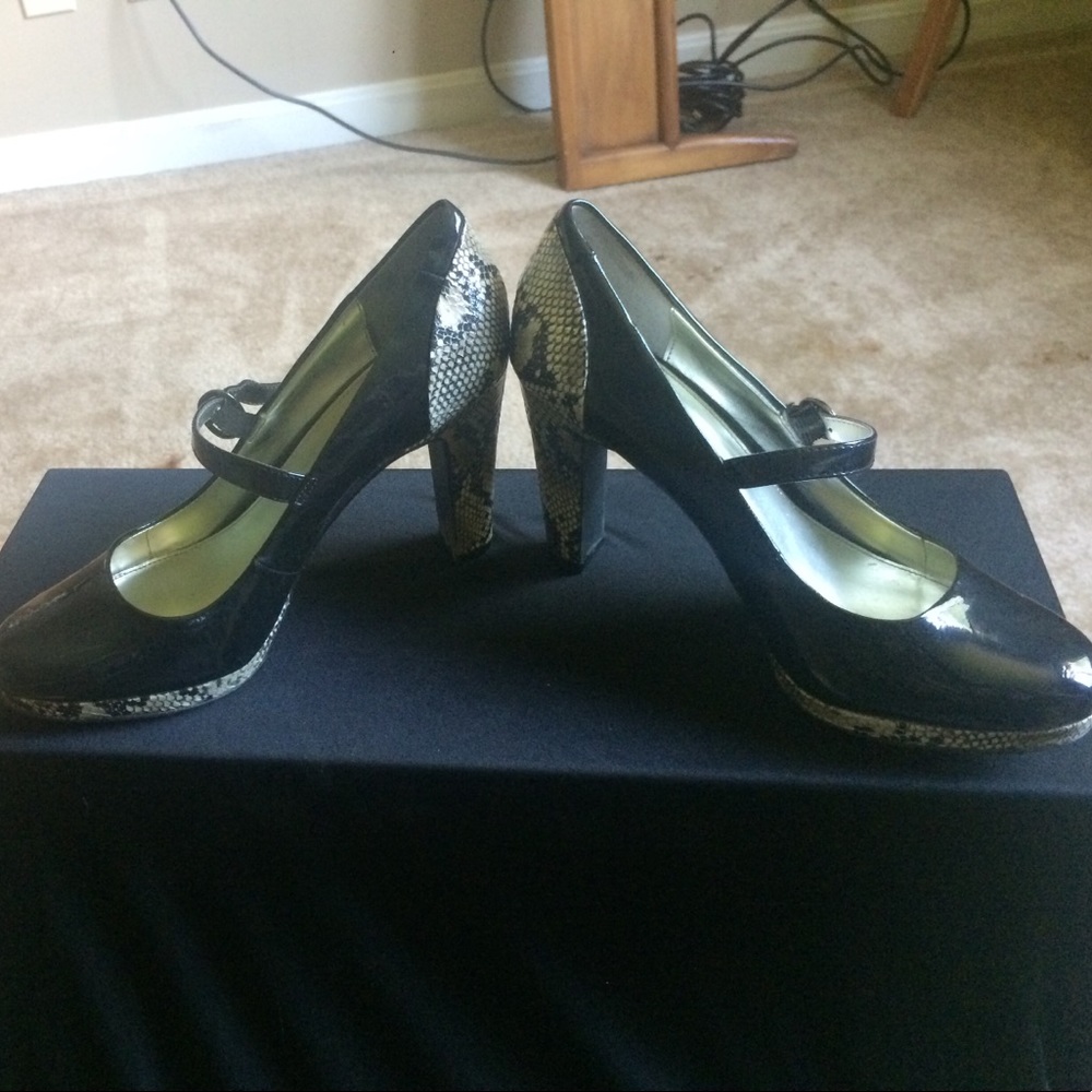 Patent/Alligator Mary Janes