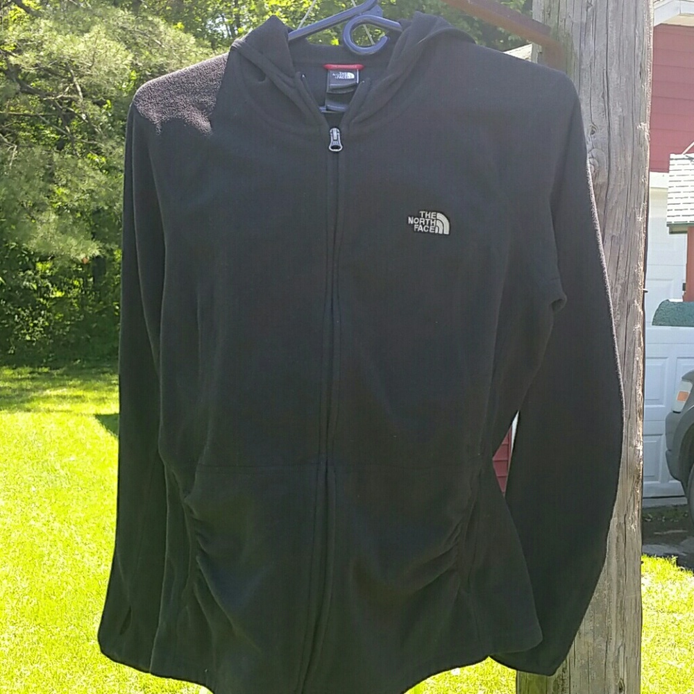 The north face XL black fleece jacket