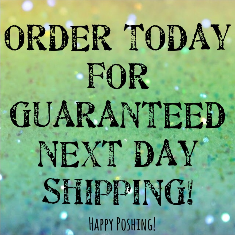 Next day shipping guaranteed!!