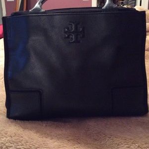 Tory Burch Ella Canvas Leather Mini Tote