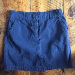 J crew chino mini skirt