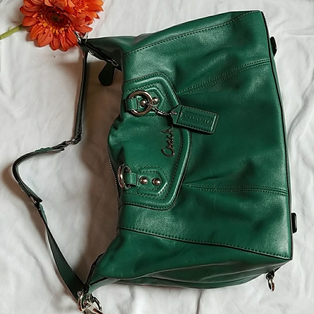 Ashley teal Coach purse